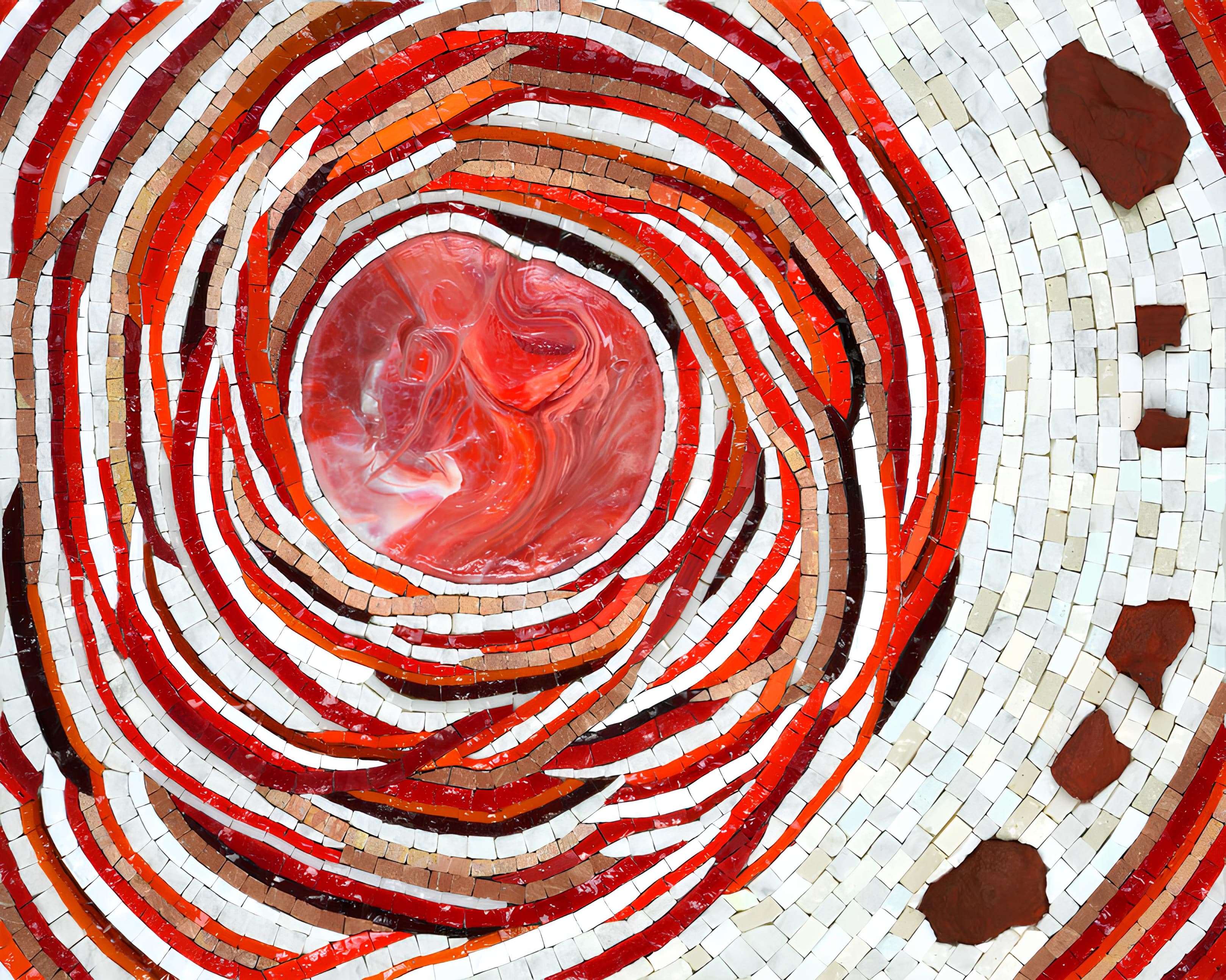 Œuvre mosaïque de l'atelier