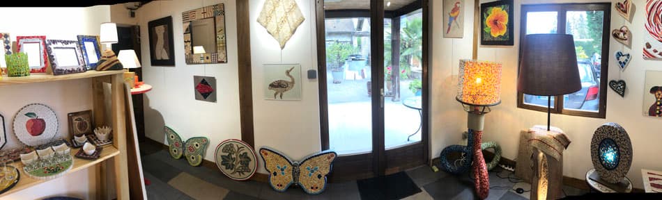 Vue intérieure du showroom